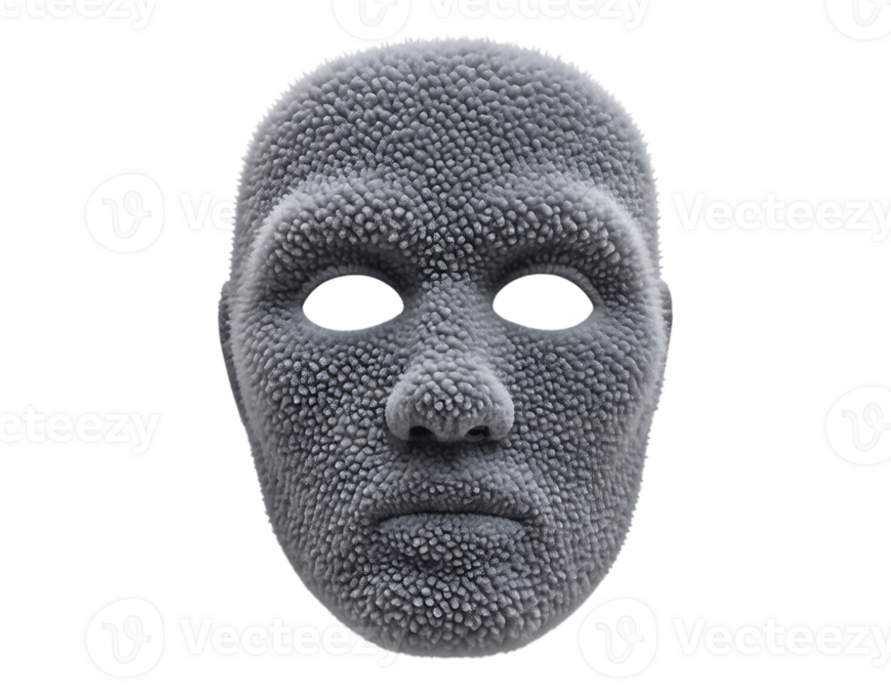 Textured 3D Render of a Mask png