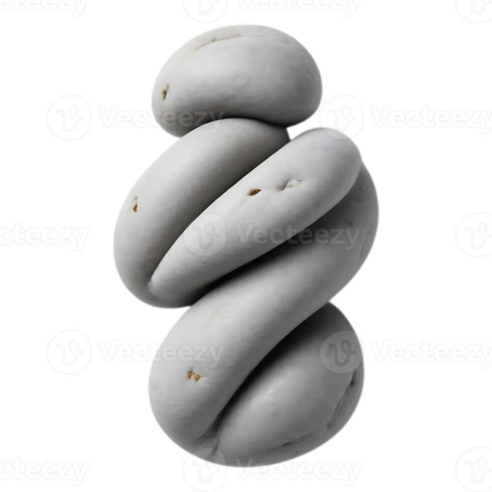 A Serene Stacked Stone Sculpture png
