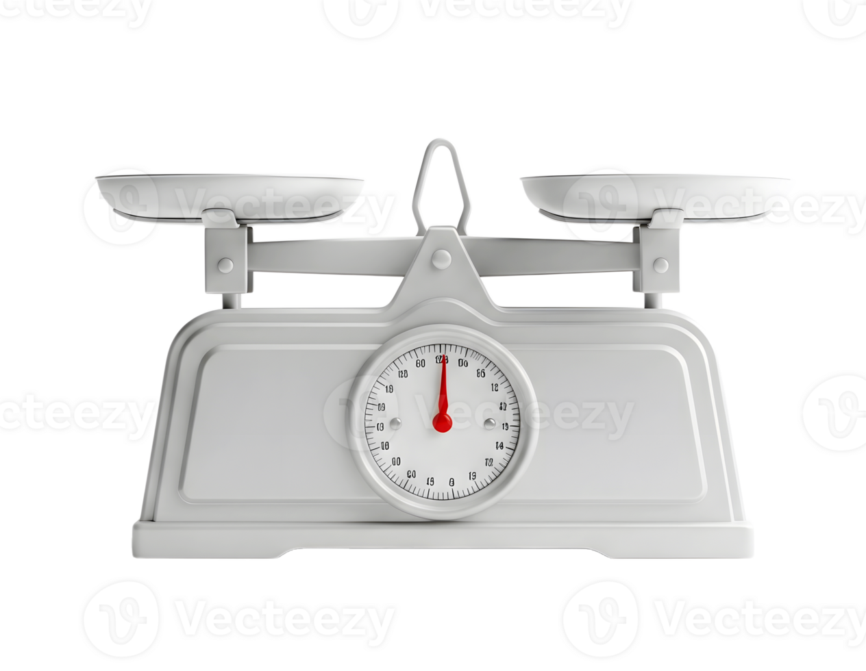 Kitchen weighing scale minimalist 3D rendering soft and smooth renderer png