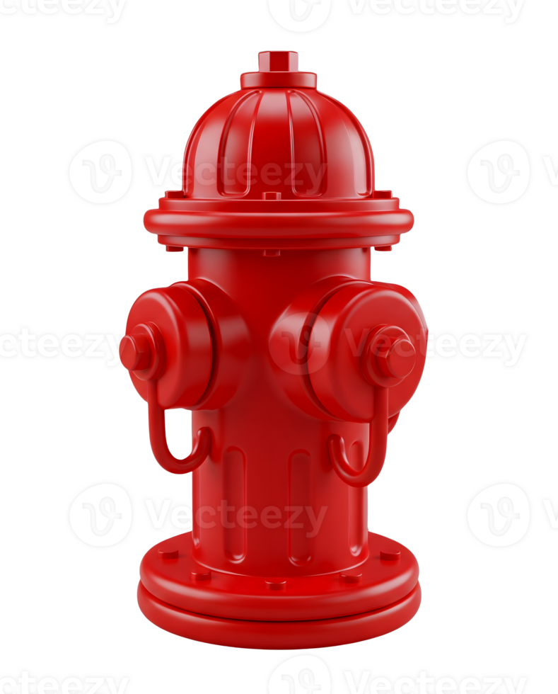 Red Fire Hydrant Minimalist Rendering And Smooth Renderer png