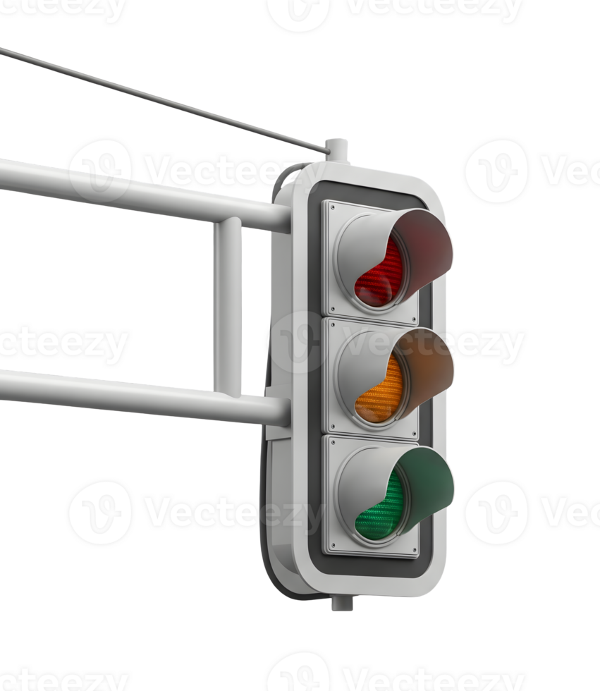 Hanging Traffic Light Minimalist 3D Rendering And Smooth Renderer png