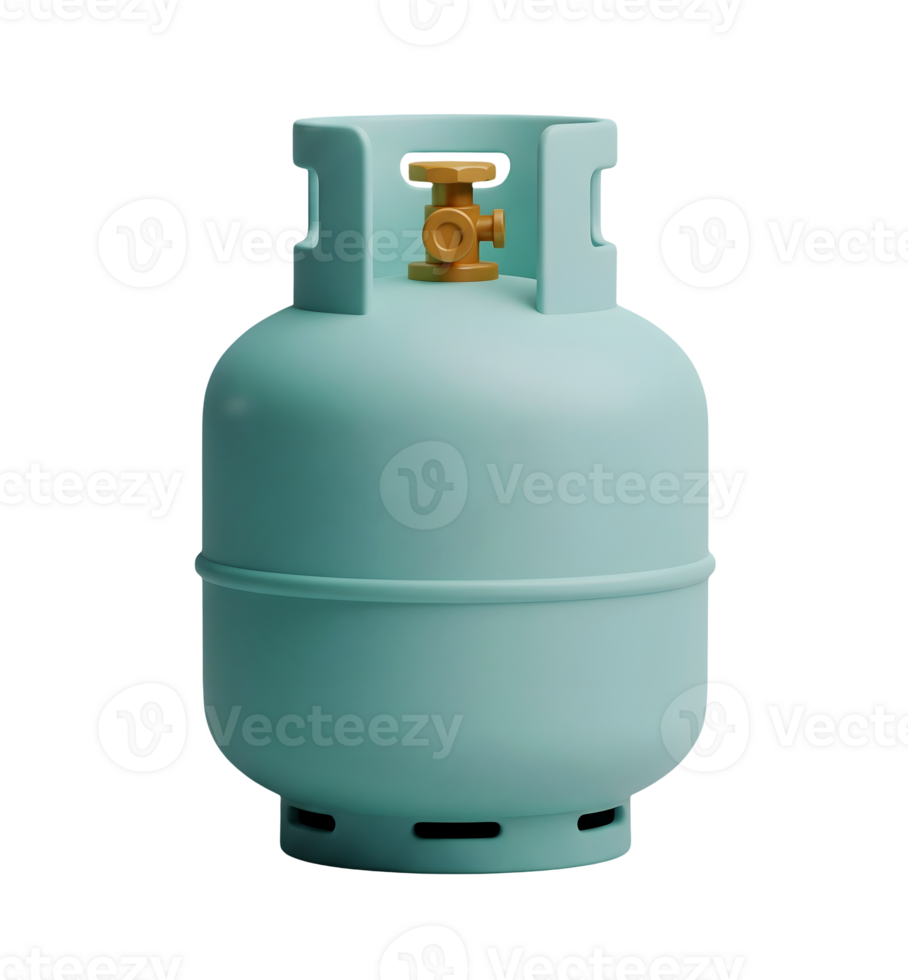 Gas Cylinder Minimalist 3D Rendering And Smooth Renderer png