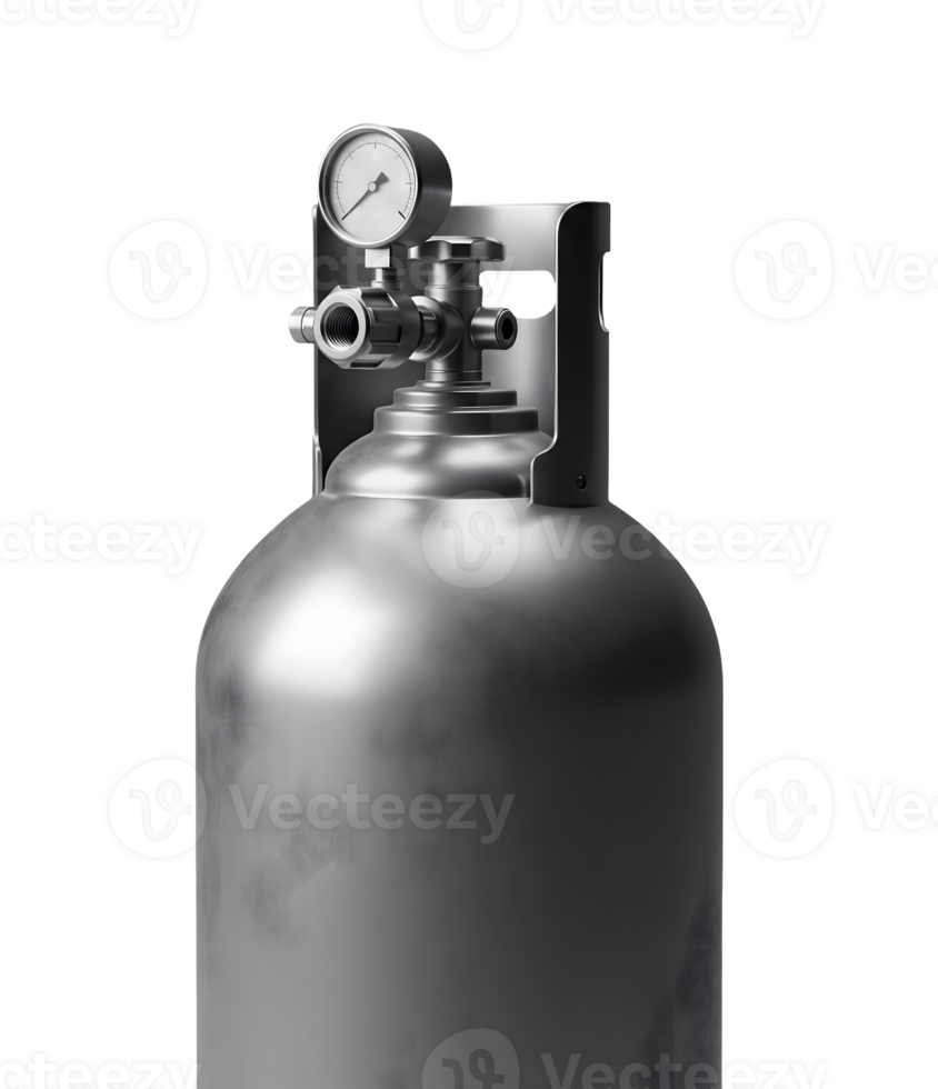 Gas Cylinder Minimalist 3D Rendering in Soft And Smooth Renderer png