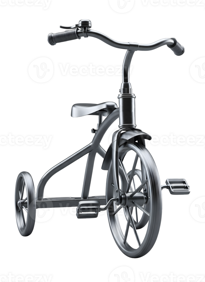 Childrens Tricycle Minimalist 3D Rendering Soft And Smooth Renderer png
