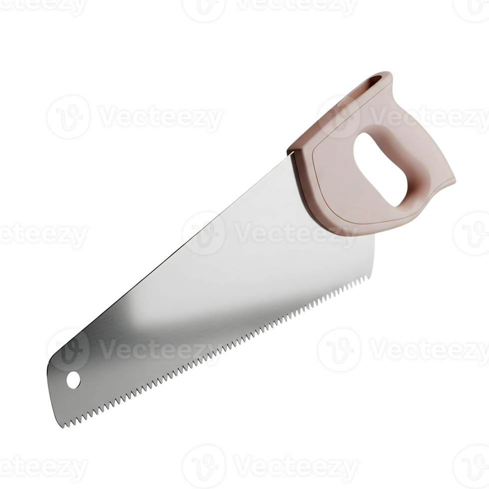 Hand Saw Minimalist 3D Rendering Soft And Smooth Renderer png