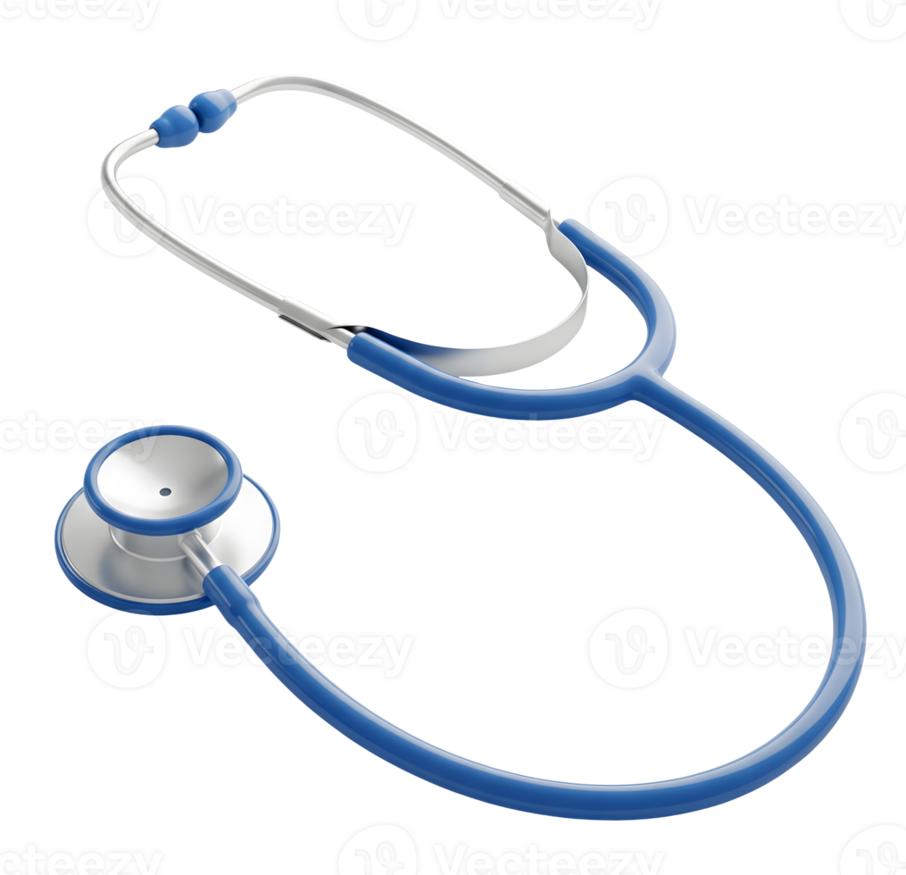 Medical Stethoscope Minimalist 3D Rendering Soft And Smooth Renderer png