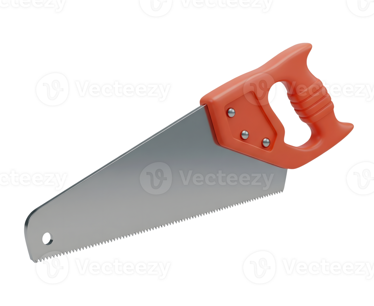 Hand Saw Minimalist 3D Rendering a Soft And Smooth Renderer png