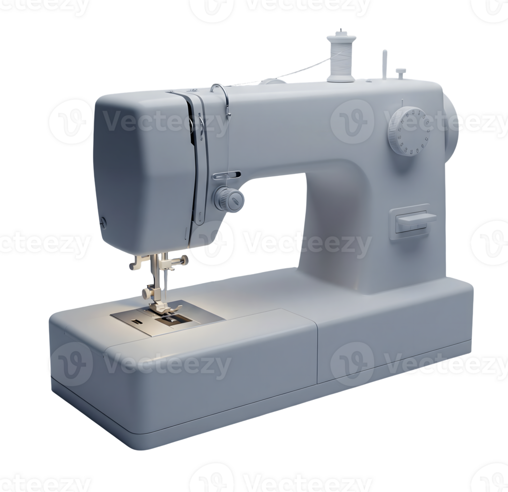 Sewing Machine Minimalist 3D Rendering Soft And Smooth Renderer png