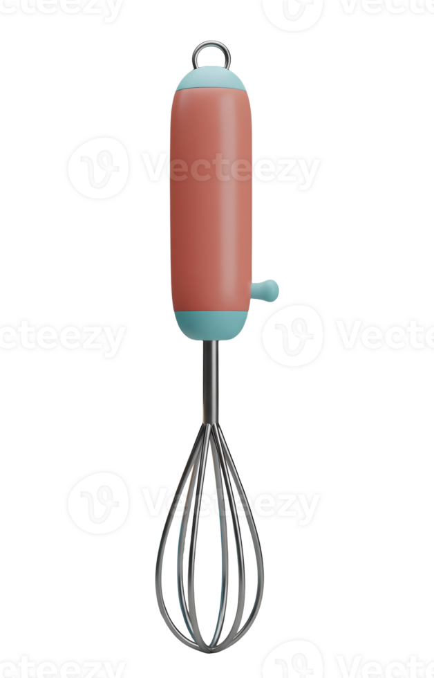 Handheld Whisk Minimalist 3D Rendering Smooth Renderer png