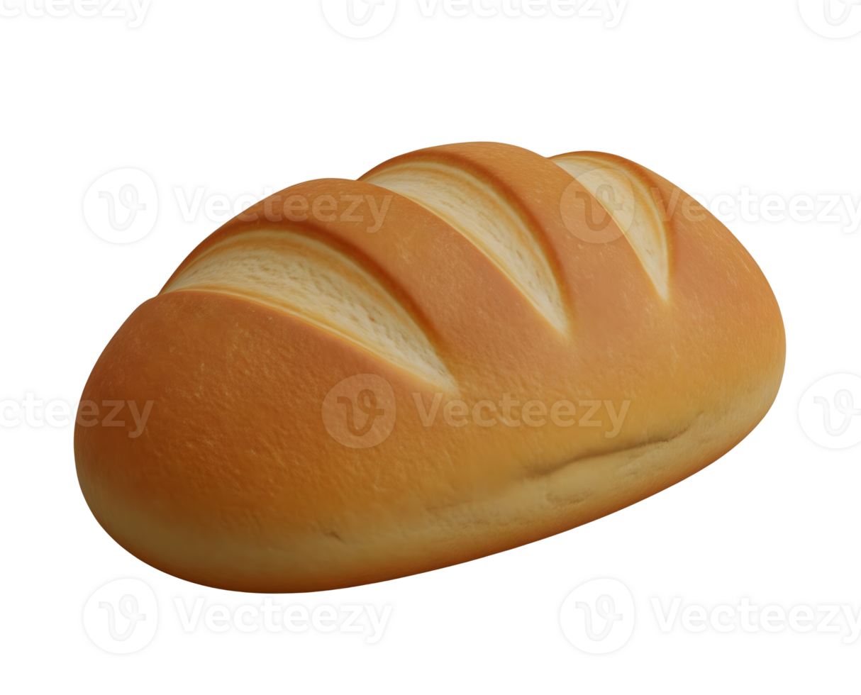 fresco pane minimalista 3d interpretazione nel morbido e liscio renderer png