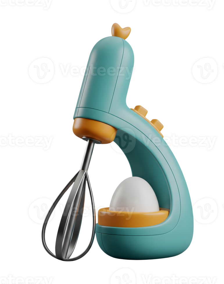 Handheld Whisk Minimalist 3D Rendering in a Soft Smooth Renderer png