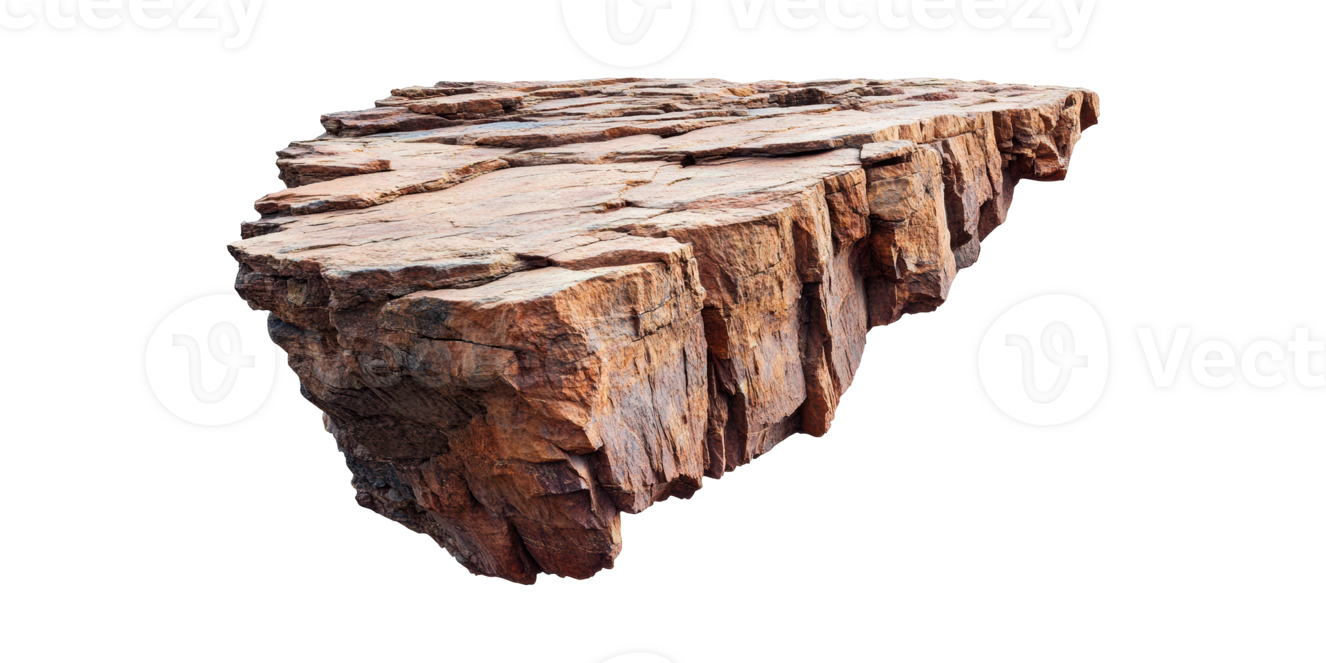 Rocky Cliff Edge. Natural Geological Formation For Design And Simulation Isolated On Transparent Background png