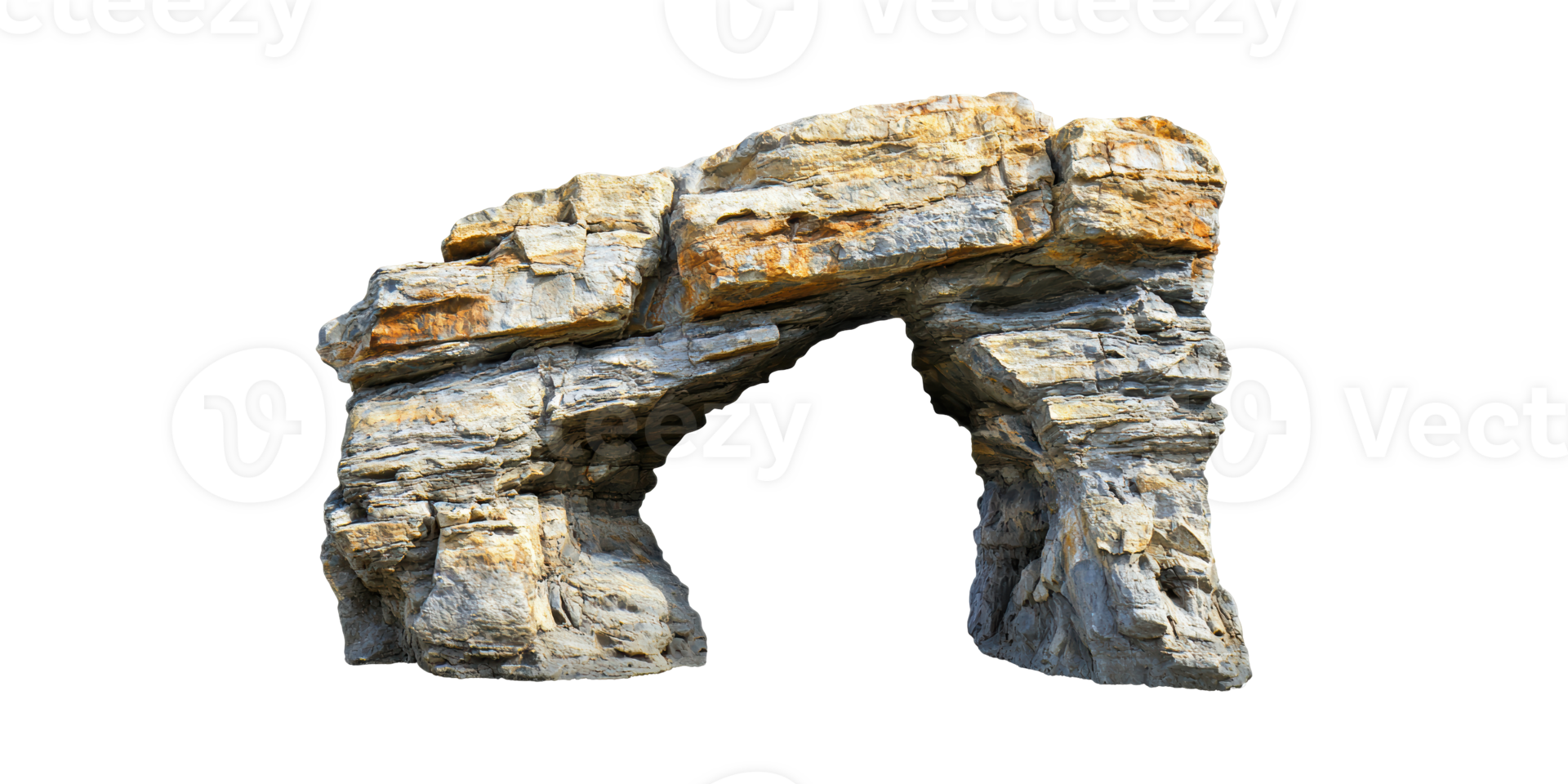 Natural Stone Arch Formation. Geological Structure And Erosion Isolated On Transparent Background png