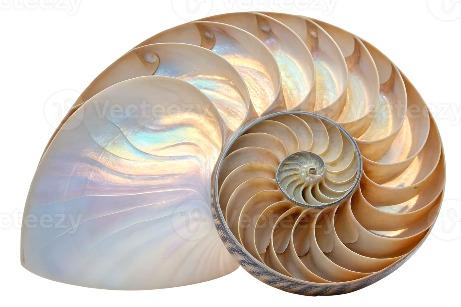 Intricate seashell with detailed spiral and spikes isolated, natural ocean treasure png