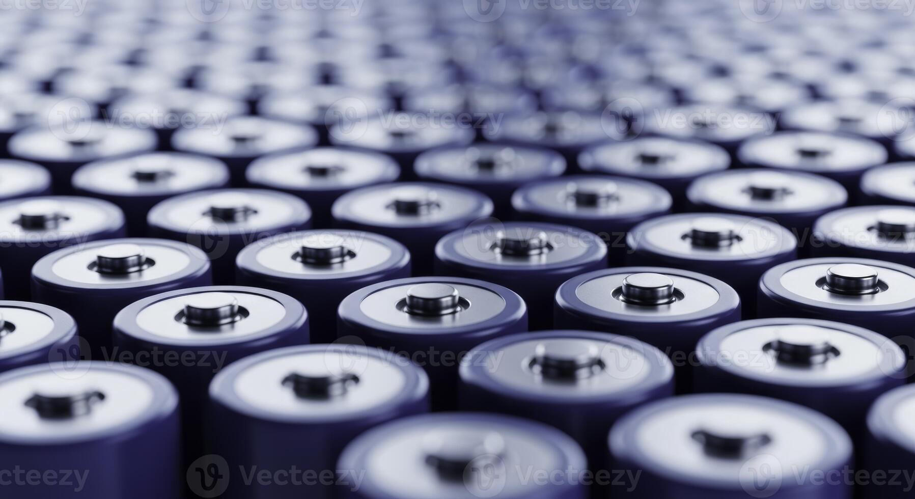 Large collection of cylindrical lithium ion batteries for energy photo