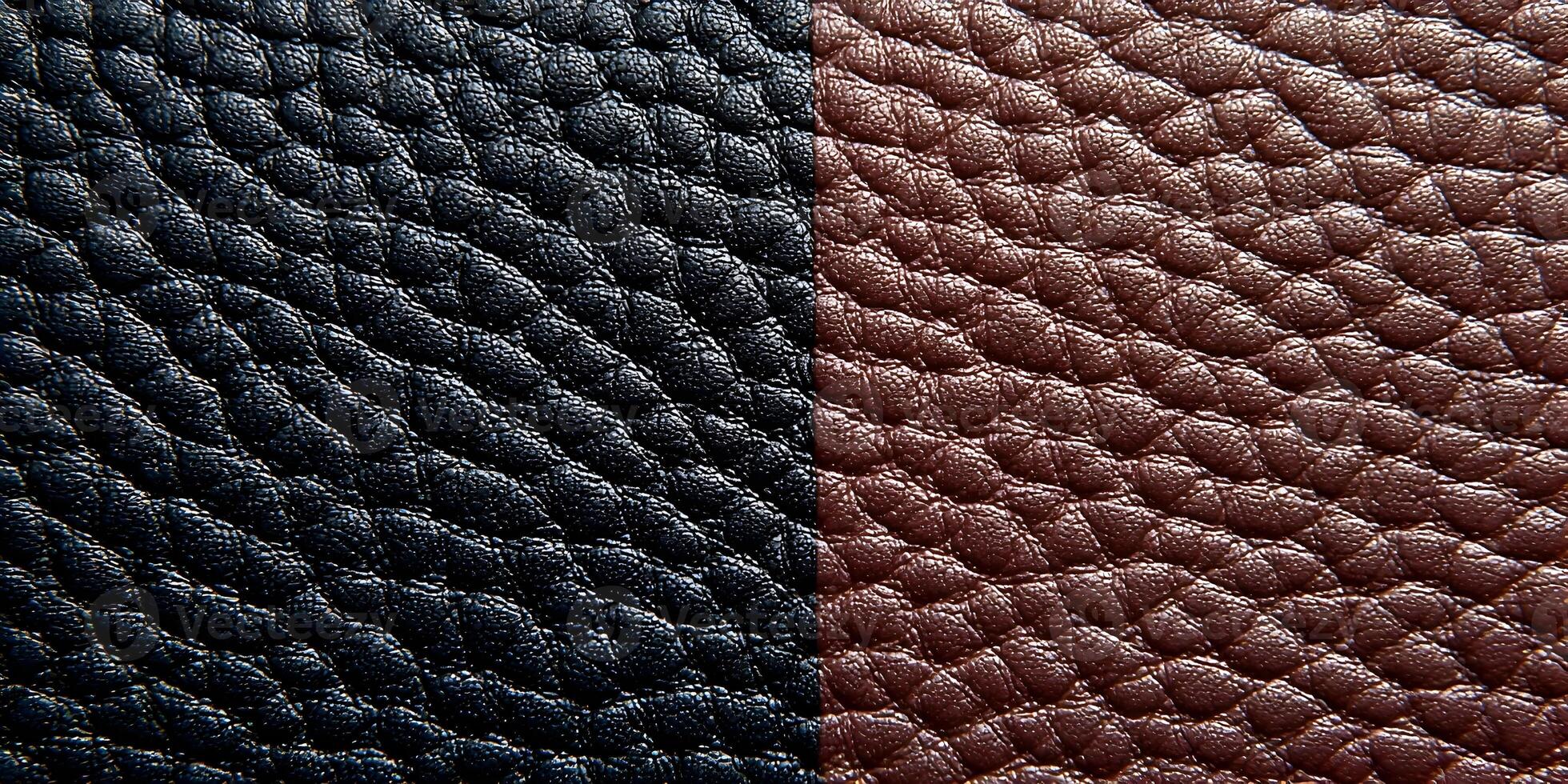 Closeup Black and Brown Leather Texture Background Image photo