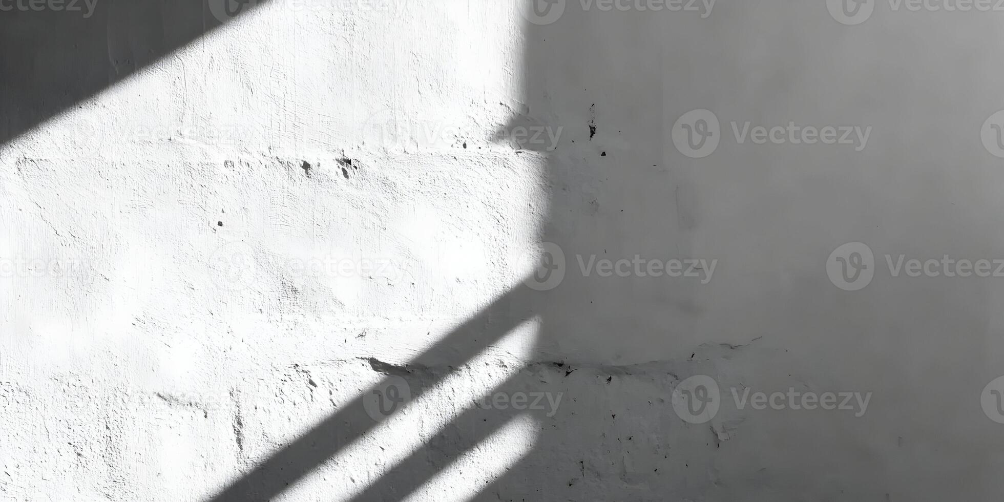 White Wall Texture with Diagonal Shadow Overlay photo