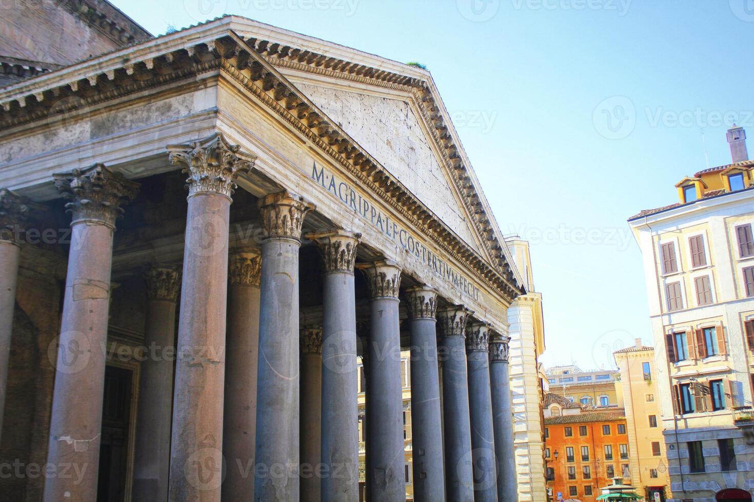 Famous Pantheon monument in Rome, Latium, Italy photo