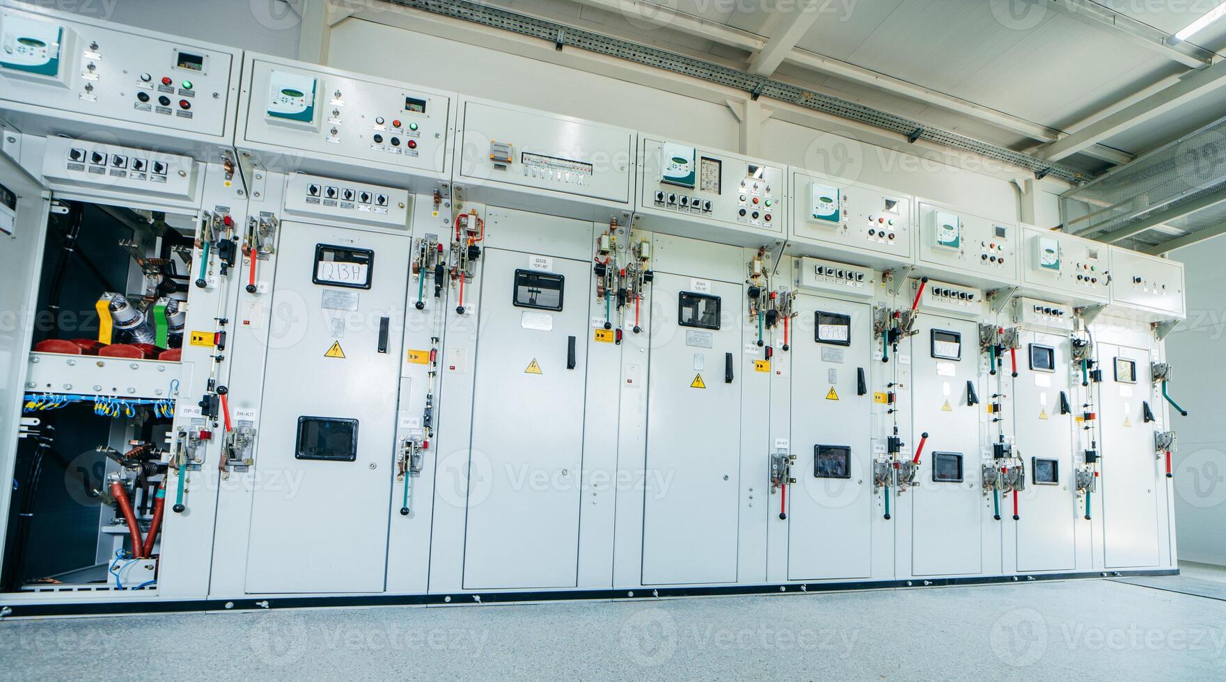 Interior of modern power station photo