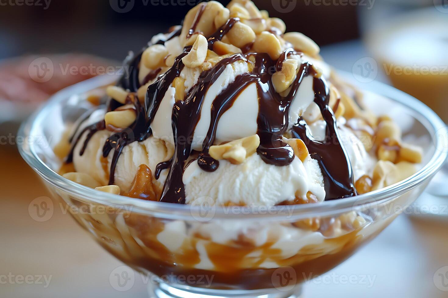 Coconut Ice Cream, summer sweet. photo