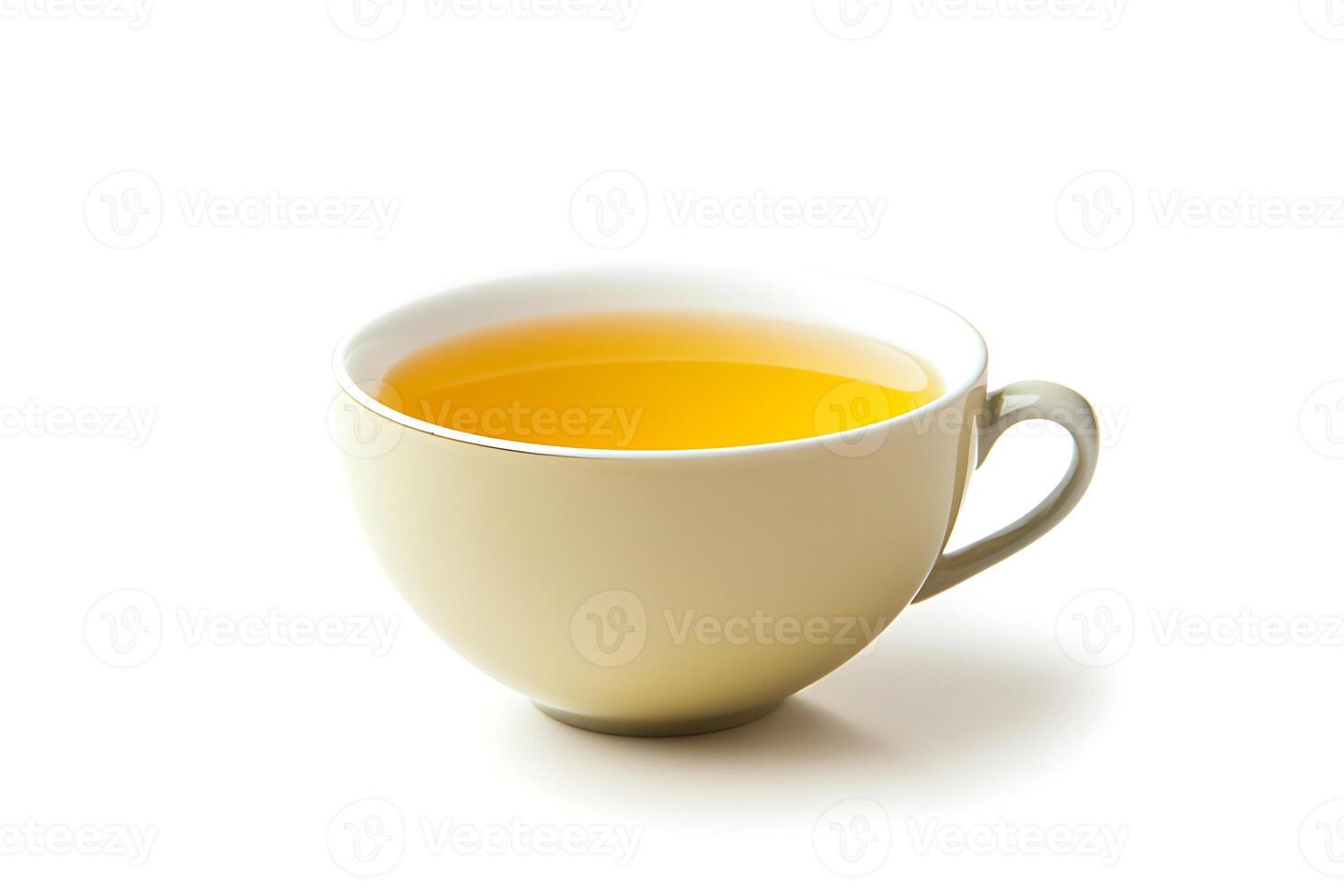 Floral Tea with a Touch of Nature on white table, Morning Ritual photo