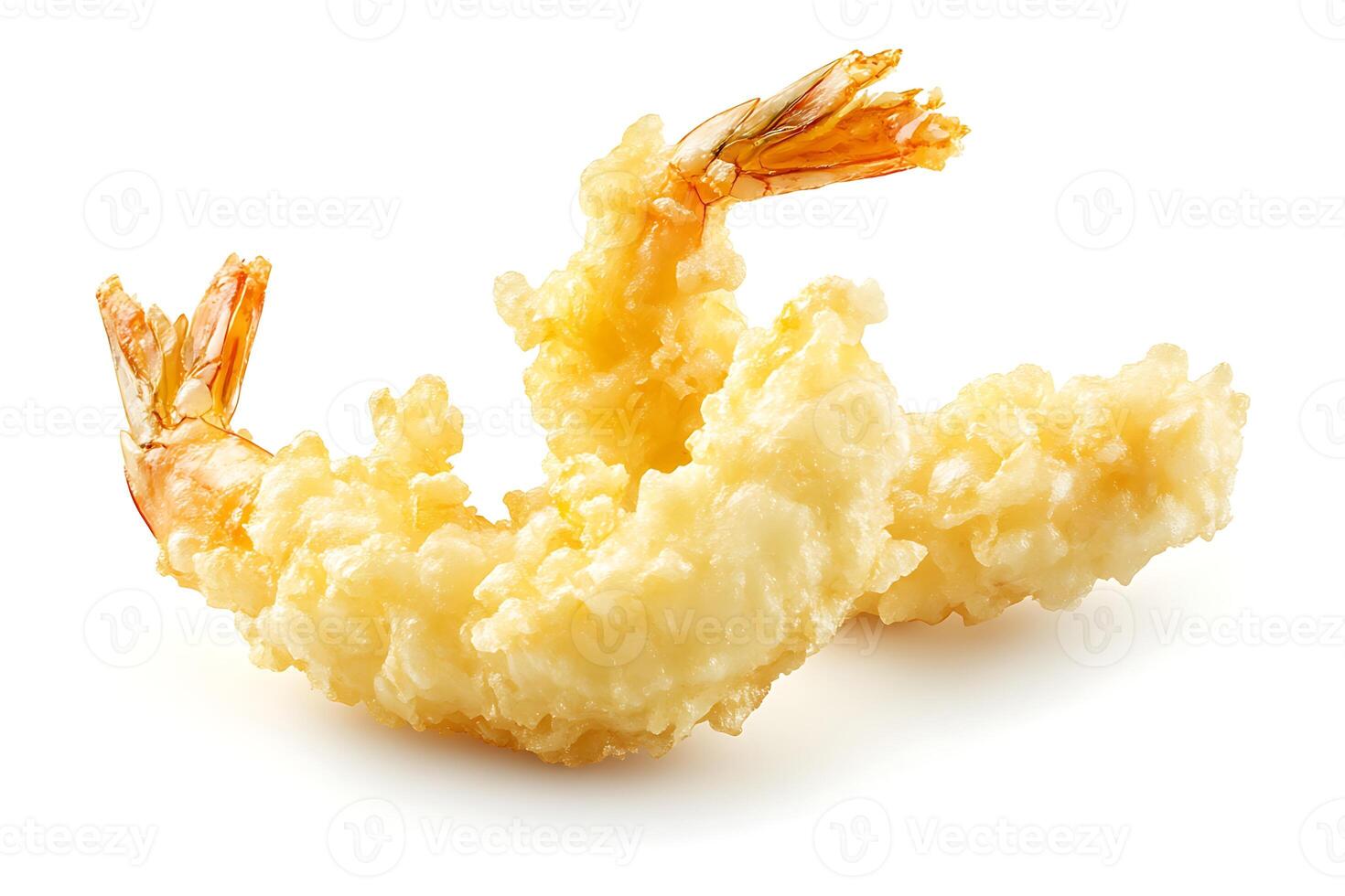 Close-Up of Hot and Crunchy Japanese Tempura. photo