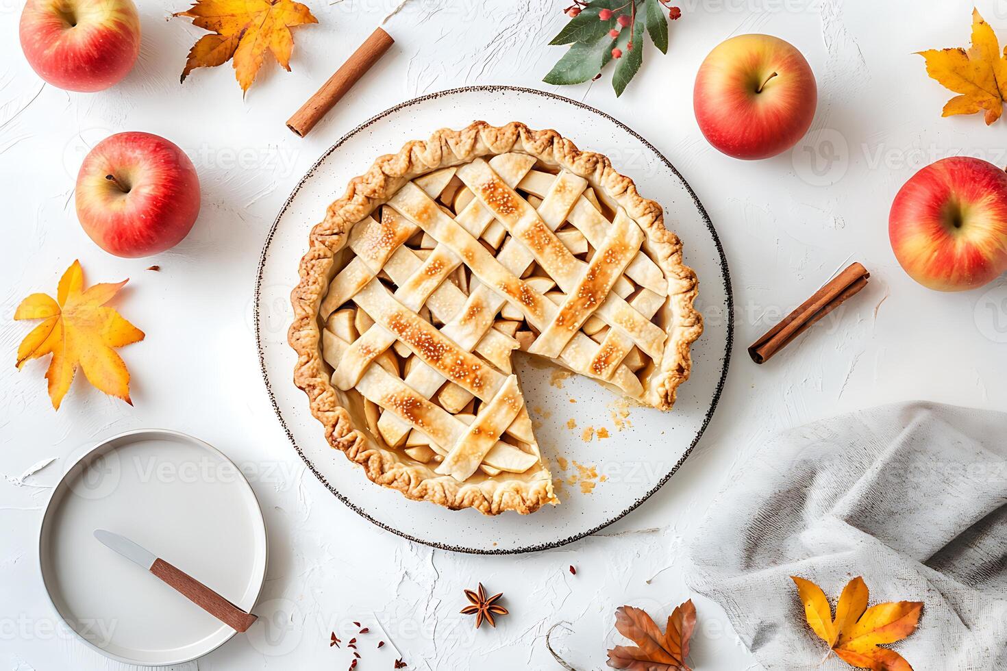 Delicious Apple tart. photo