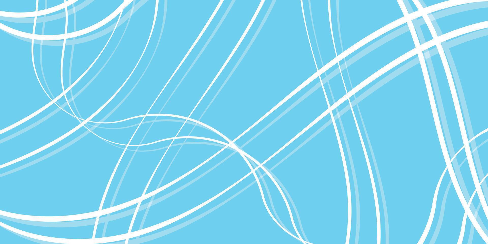 Abstract white line on blue background vector