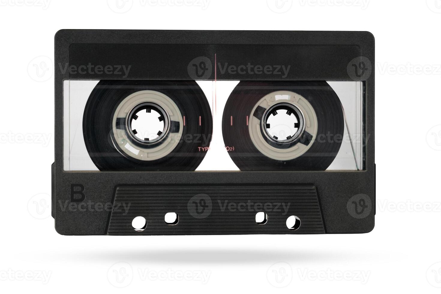 Vintage Audio Cassette Tape Isolated White photo