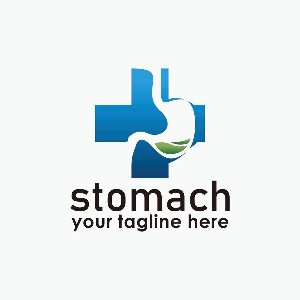 Stomach health logo design vector