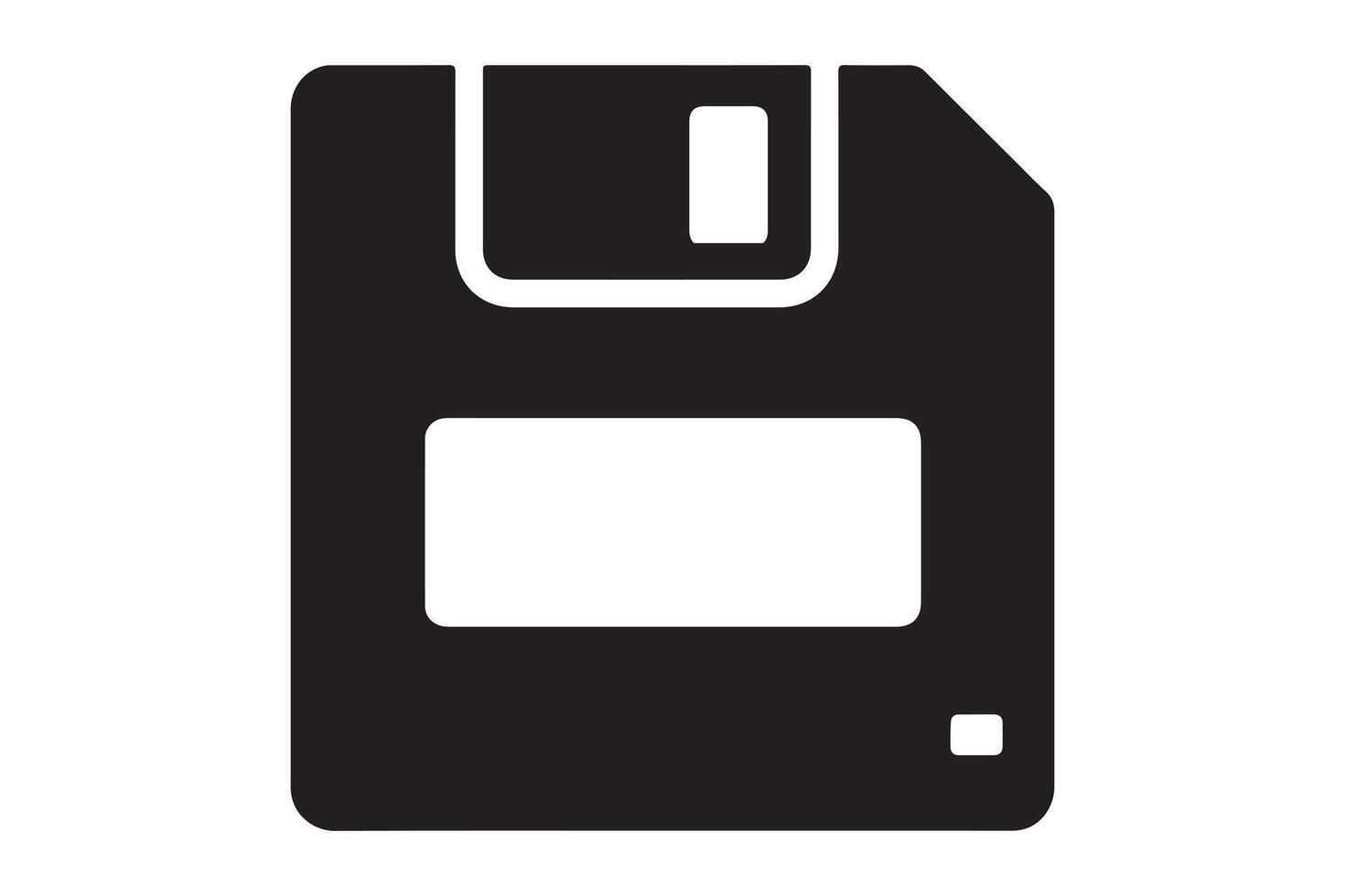 Floppy disk icon isolated on white background representing data storage vector