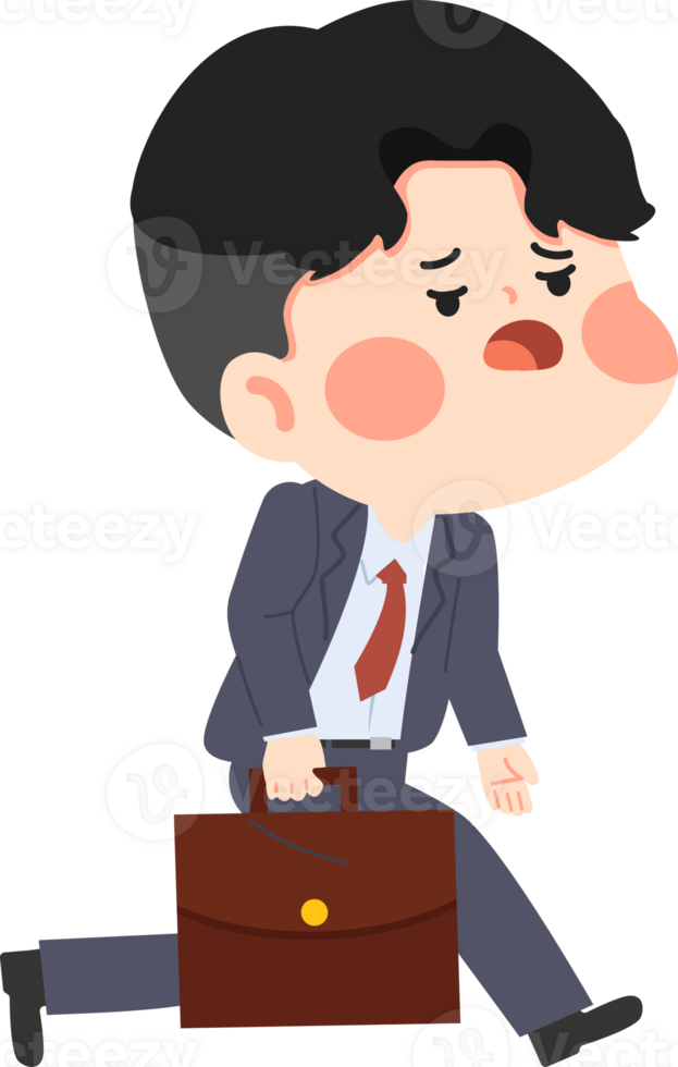 Businessman running clip art png