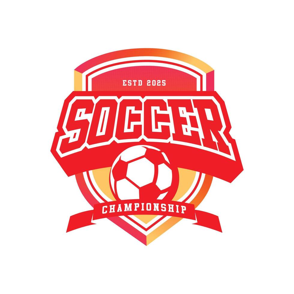 soccer badge isolated vector