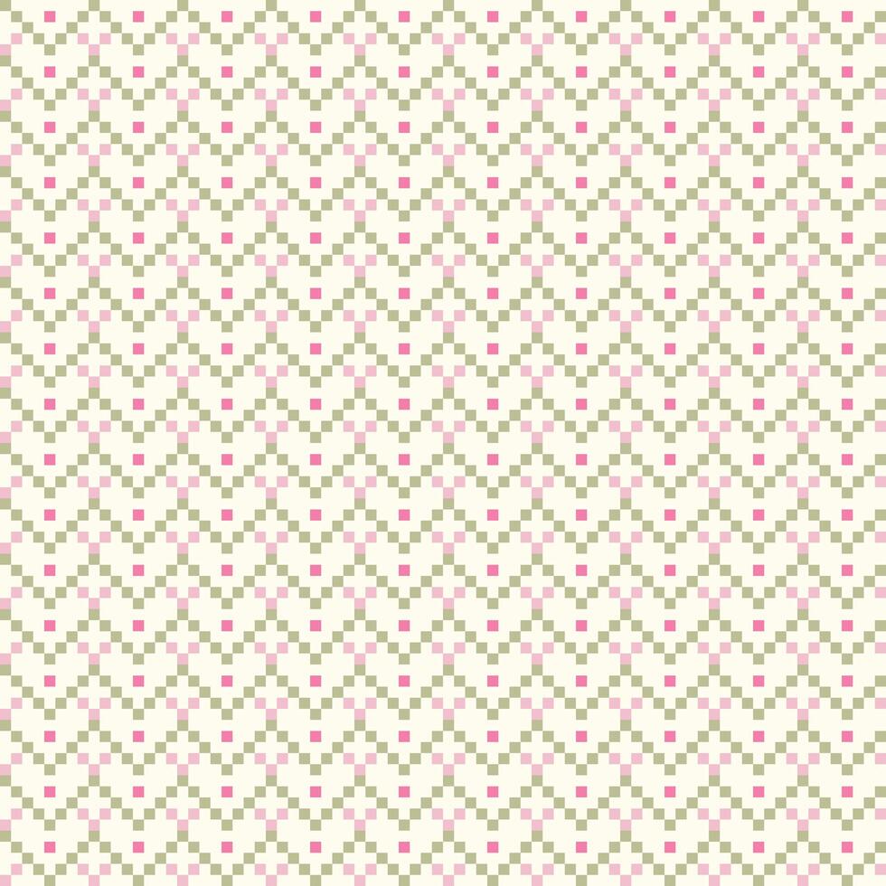 seamless pattern abstract square shape stacked into triangle with color yellow pink and green vector