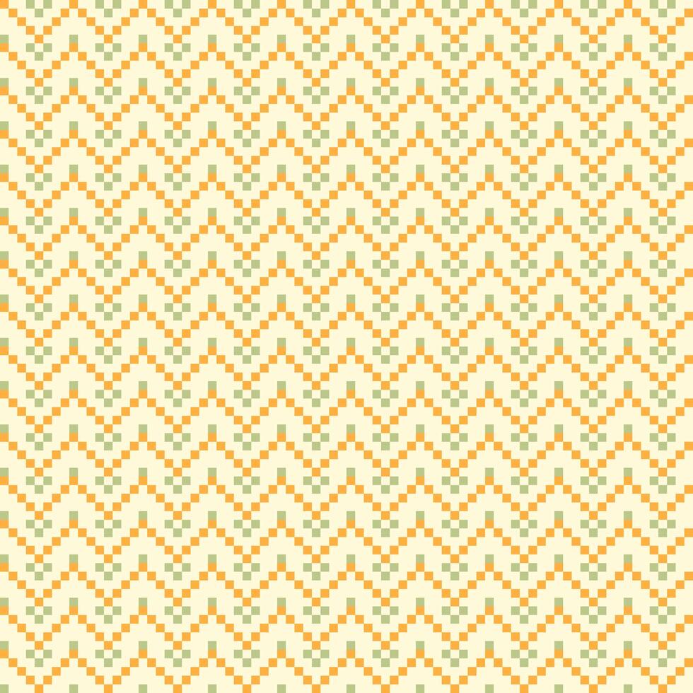 seamless pattern abstract square shape stacked into triangle with color yellow and green vector