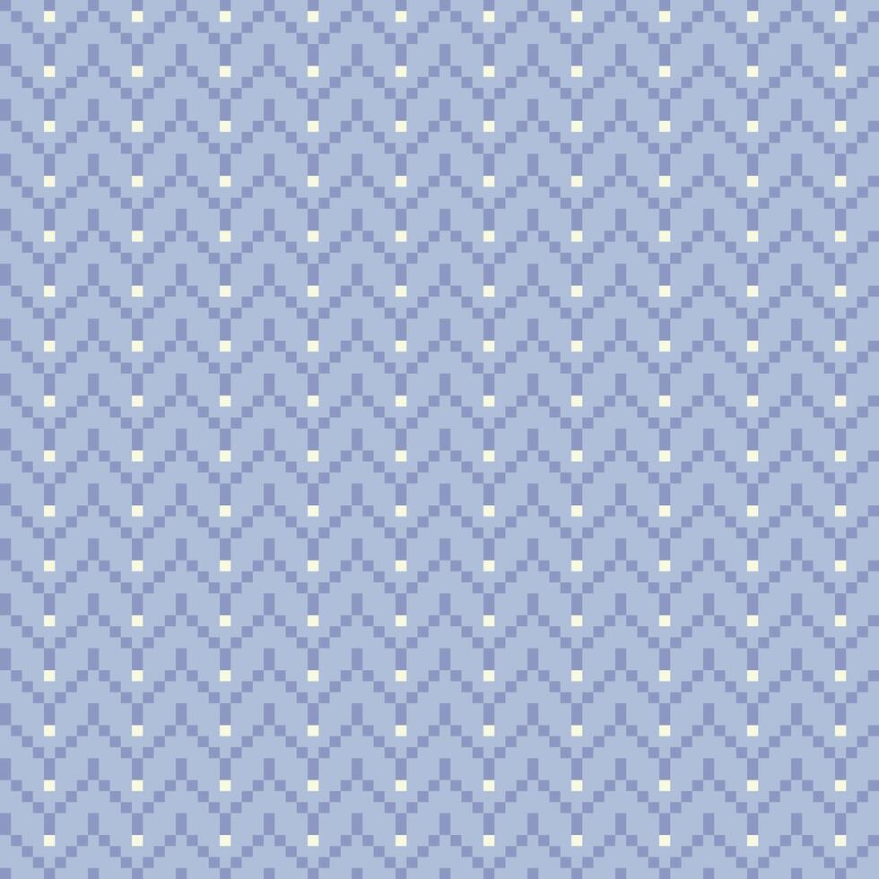 seamless pattern abstract square shape stacked into triangle with color blue and white vector