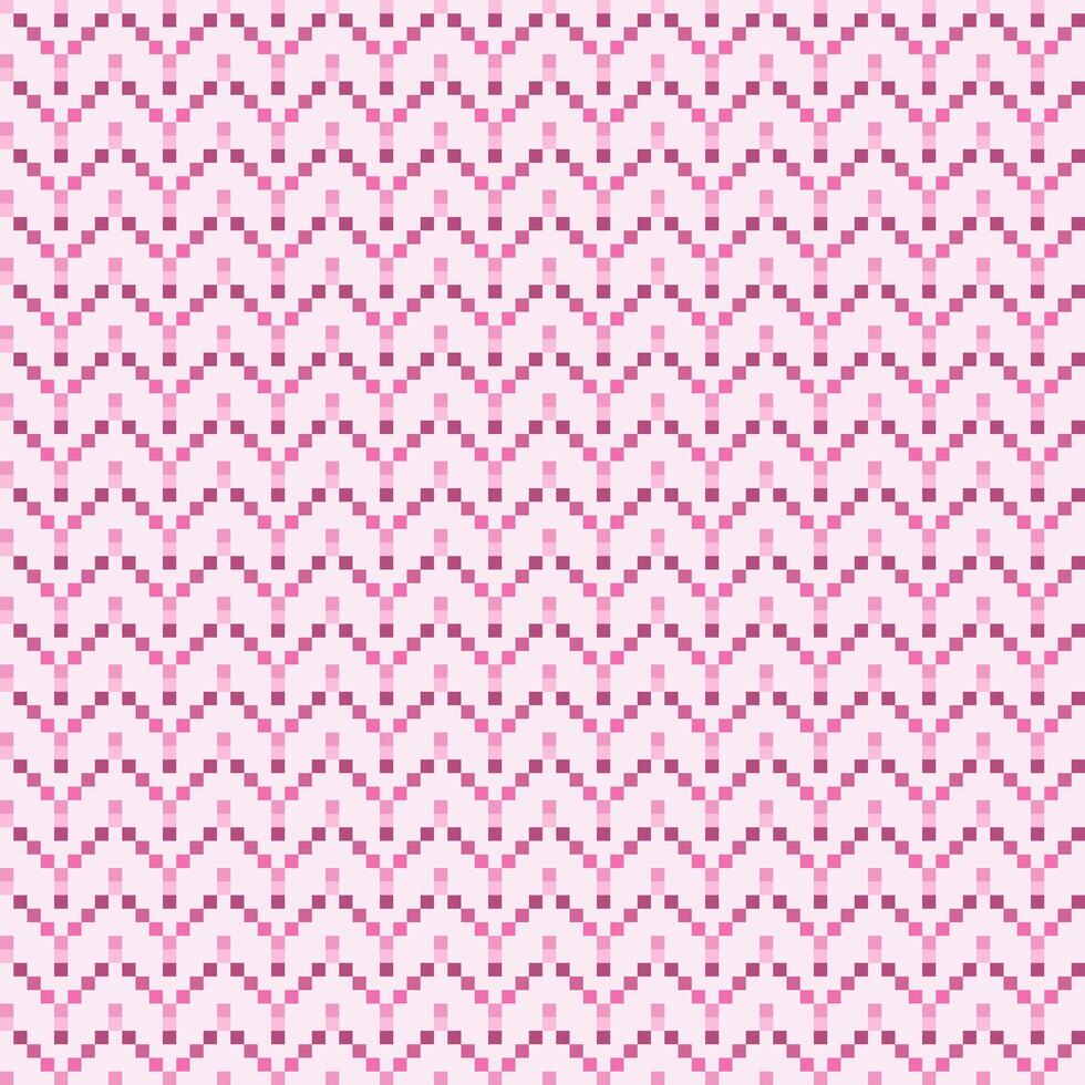 seamless pattern abstract square shape stacked into triangle with color pink vector