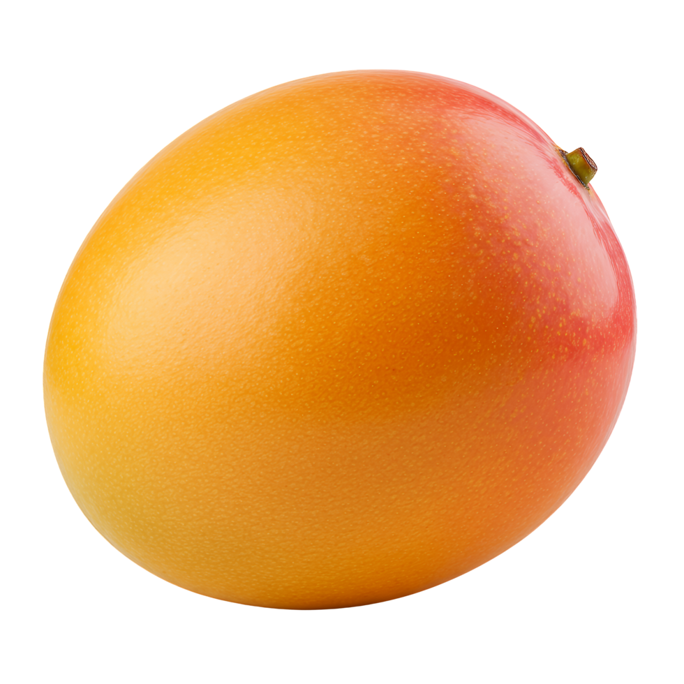 Ripe Mango with Red and Yellow Hues on Transparent Background png