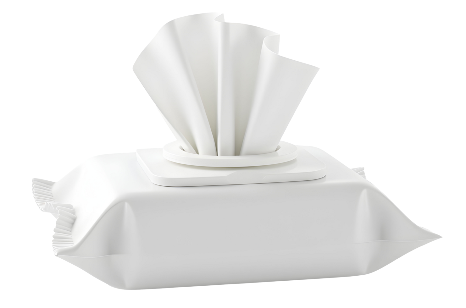 Clean white wet wipes offer convenient instant hygiene and refreshing freshness png
