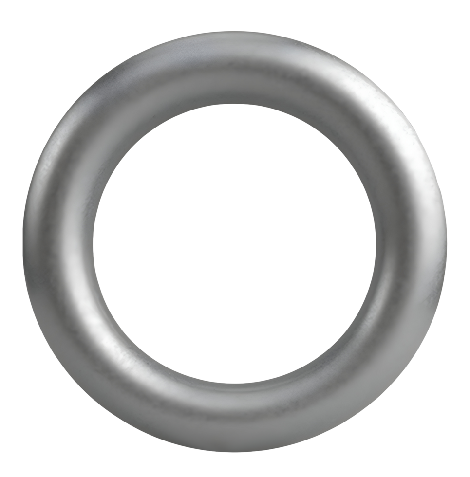 Smooth metallic ring exudes strength and modern simplicity on transparency background png