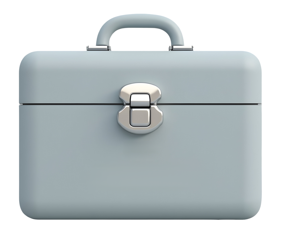 Sleek grey toolbox provides portable storage for essential tools and equipment png