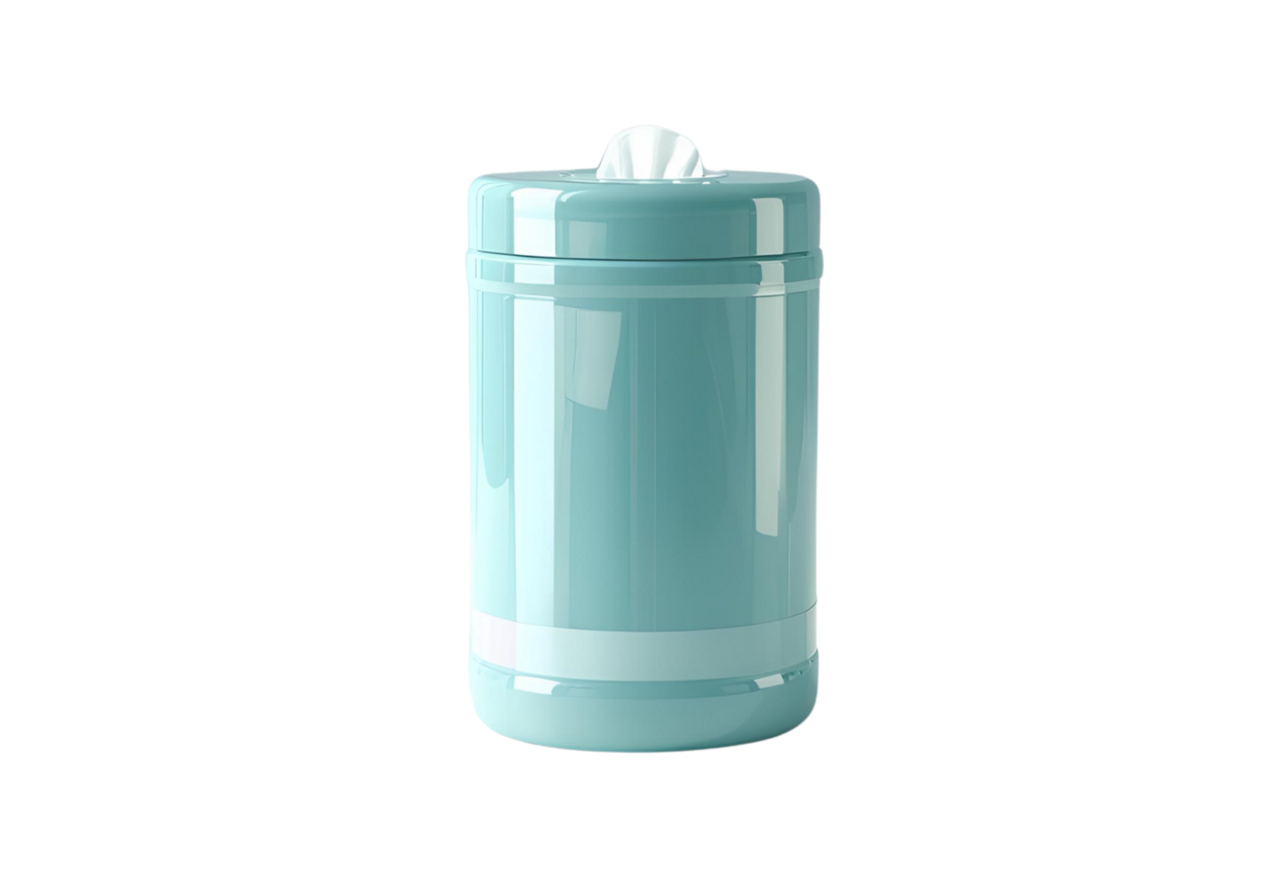 Wet wipes in cylindrical container isolated for product design use png