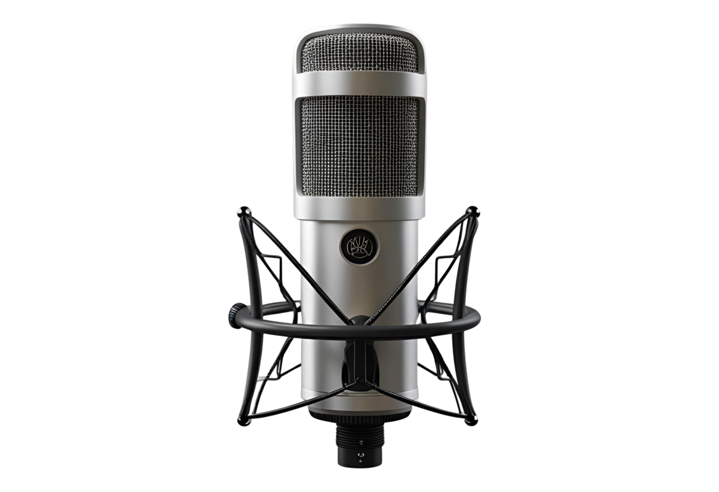 Studio microphone with professional design for recording, podcast, and broadcasting. png