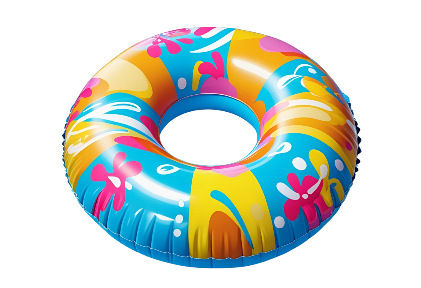 Swim ring isolated. Floating pool accessory cut out. Summer water safety. png