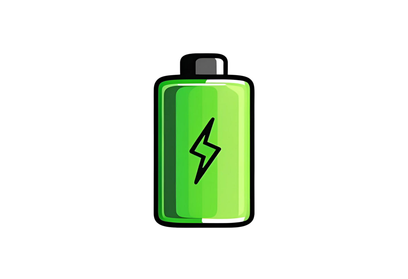 Battery icon. Power level symbol for energy status graphic display. png