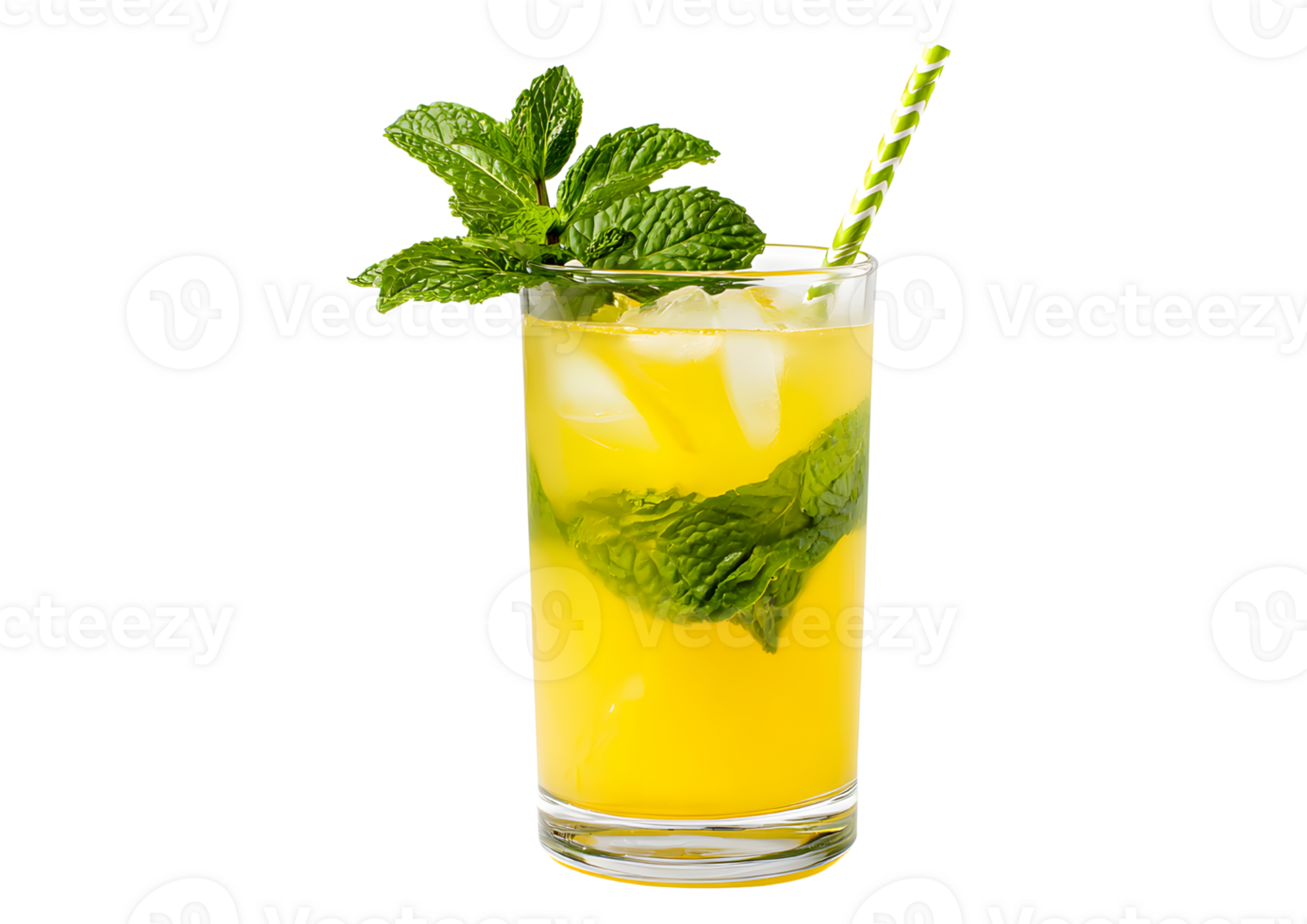 Refreshing lemonade mint on a transparent background for summer designs. png