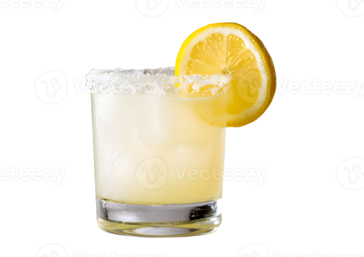 Chilled lemonade with a transparent background for summer graphics. png