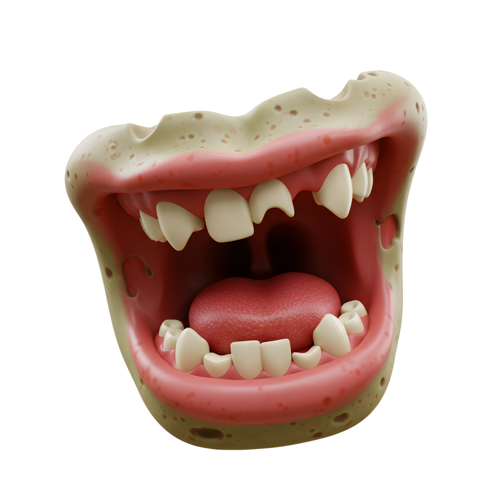 An open cartoon mouth with teeth and a tongue is displayed, possibly for humor or creative design. png