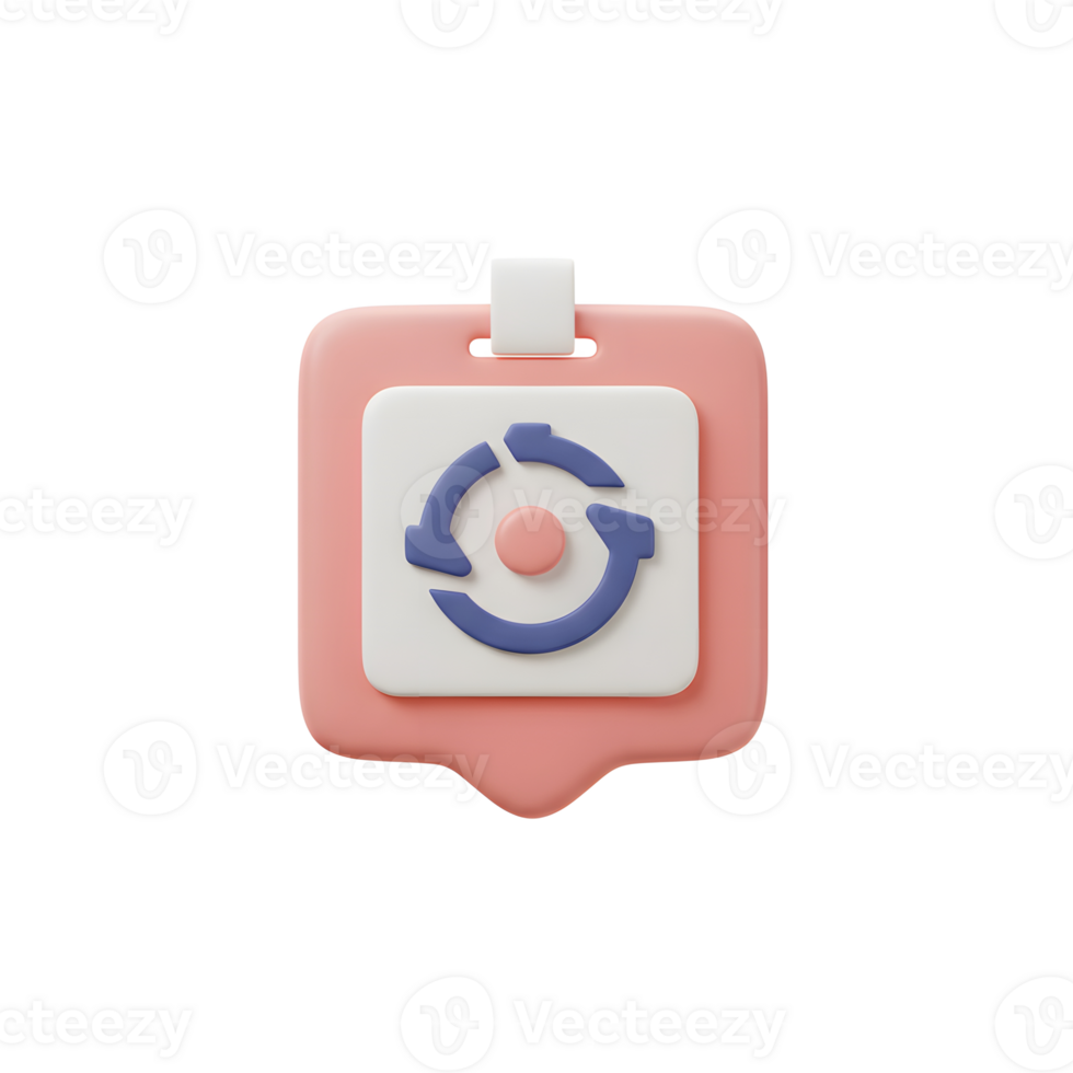 A pink tag displays a circular arrow, symbolizing a refresh or reload action, and the tag is often used for updates and synchronization. png