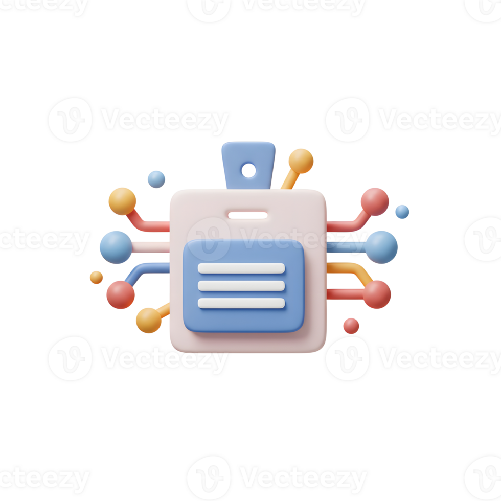 A stylized circuit board icon features pastel colors and rounded edges, perfect for illustrating technology concepts and software application usage. png